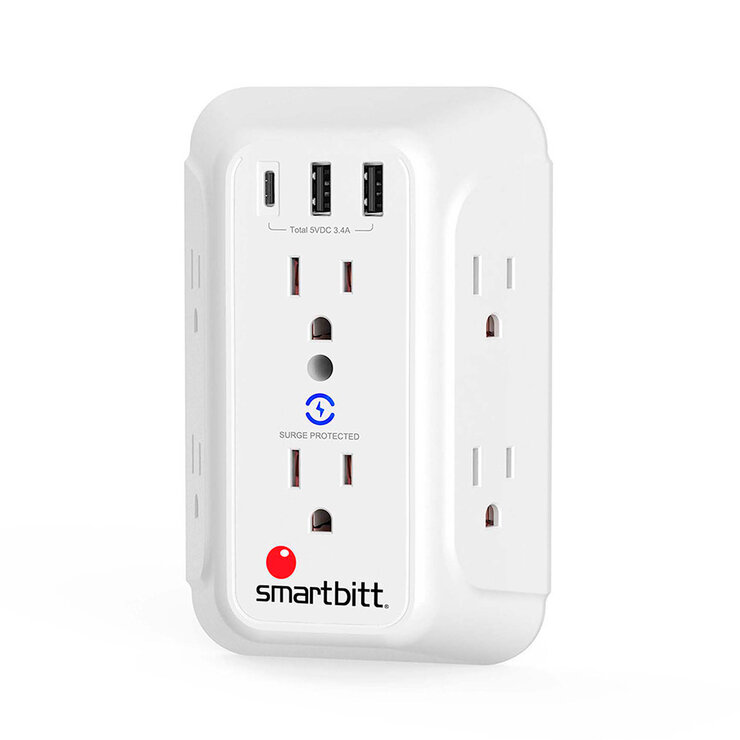 Smartbitt Supresor De Picos De Voltaje SBSS-BW6-3U — Imagen 2 de 4
