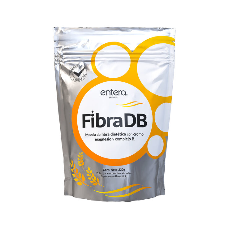 Entera Pharma Fibra DB Fibra dietética con Cromo, Magnesio y Complejo B 330 g — Imagen 1 de 4