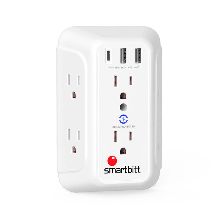 Smartbitt Supresor De Picos De Voltaje SBSS-BW6-3U — Imagen 4 de 4