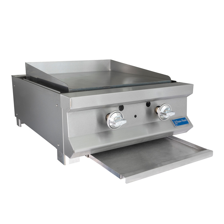 Plancha profesional San Son de 24", acero inoxidable  — Imagen 2 de 4