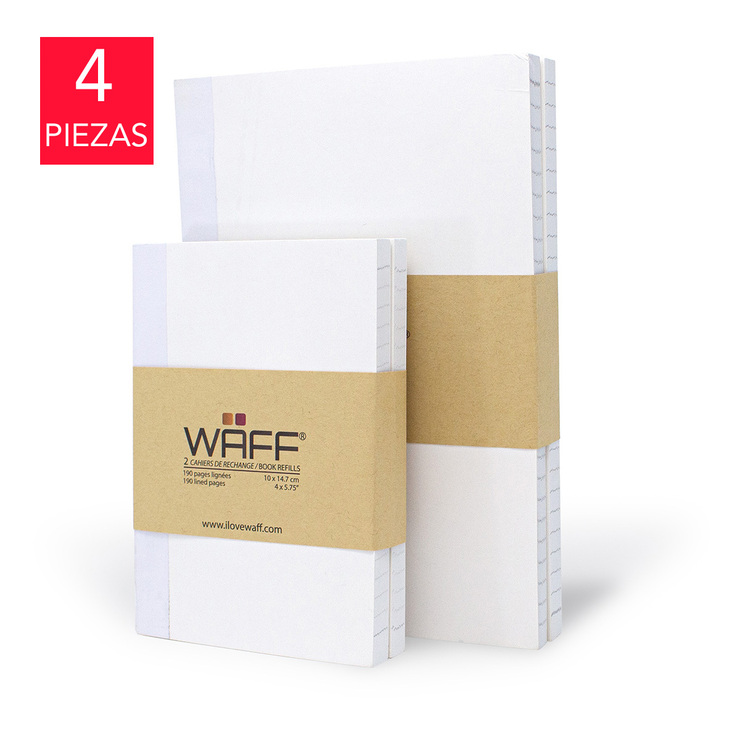 Waff Paquete de Repuesto para Libreta 4 Piezas — Imagen 1 de 3