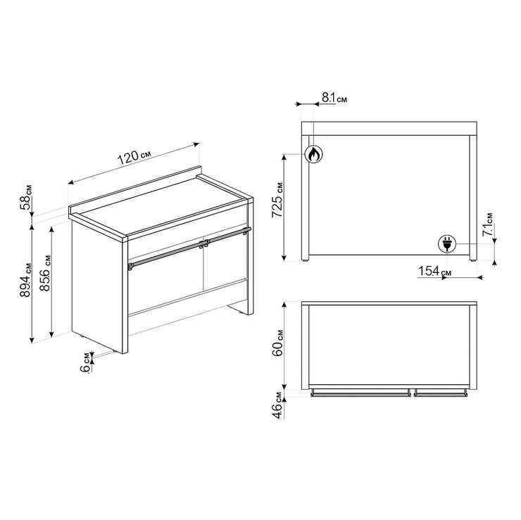 Estufa de gas 48",  Smeg — Imagen 2 de 4