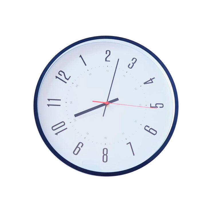 Amoreto Reloj de Pared con Marco Color Negro — Imagen 1 de 3