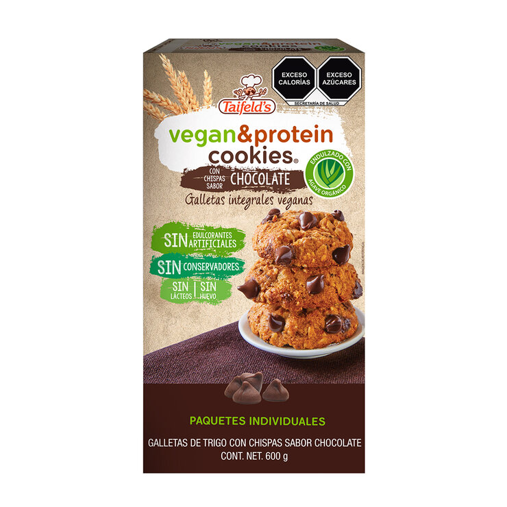 Taifelds Galletas Veganas con Chispas Sabor Chocolate 600 g — Imagen 1 de 3
