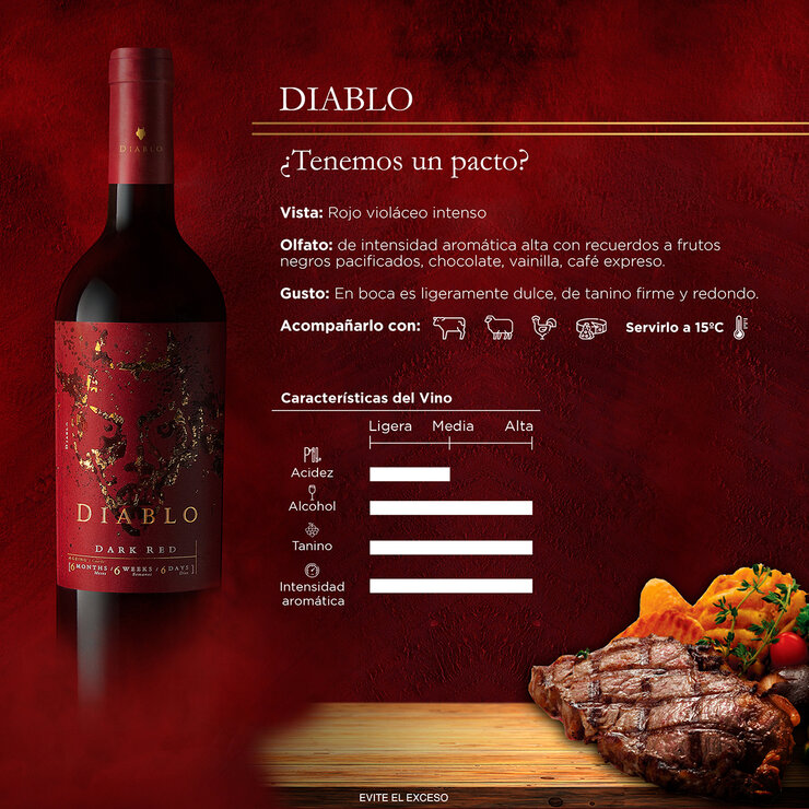 Vino Tinto Diablo 750ml — Imagen 3 de 3