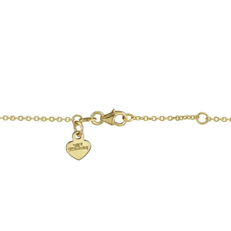0.07ctw, Collar de Flor con Diamante, Oro Amarillo de 14kt — Imagen 2 de 2