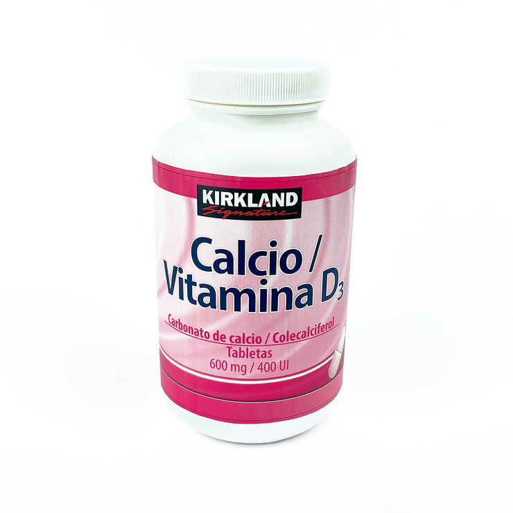 Kirkland Signature Calcio + Vitamina D frasco con 180 tabletas — Imagen 1 de 3