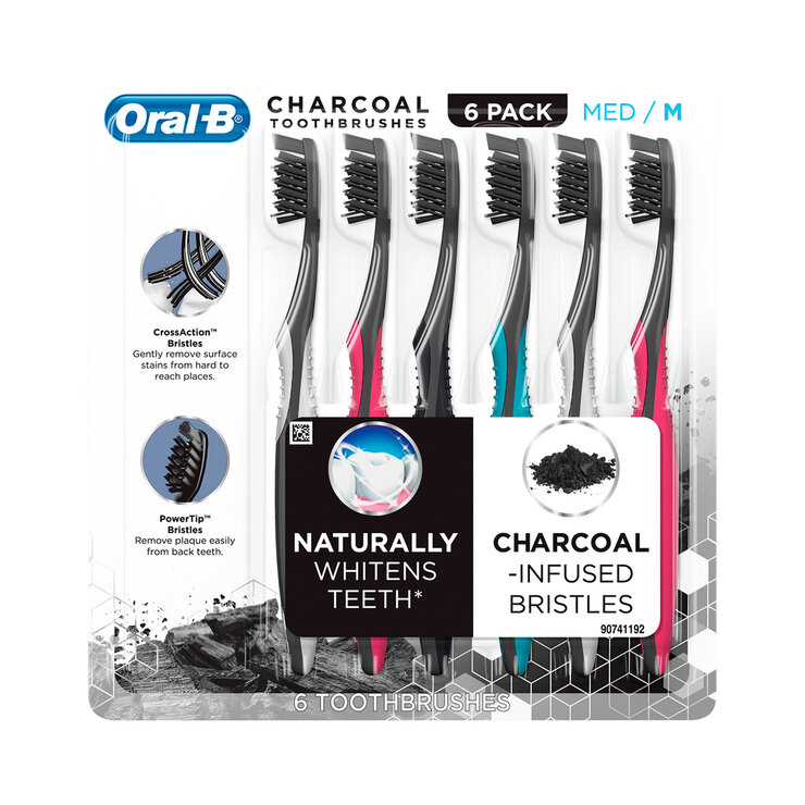 Oral-B Cepillo Dental con Carbón 6 pzas — Imagen 1 de 4