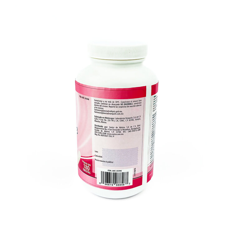 Kirkland Signature Calcio + Vitamina D frasco con 180 tabletas — Imagen 2 de 3