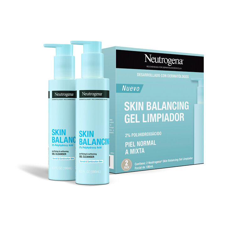 Neutrogena Skin Balancing Limpiador Facial 2 pzas 186 ml  — Imagen 1 de 3