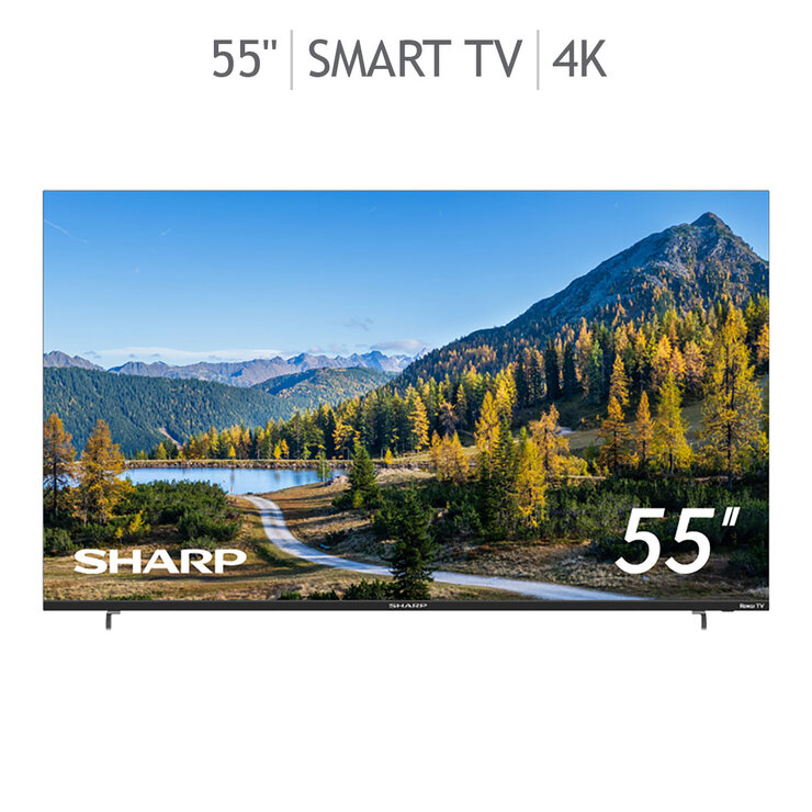 Sharp Pantalla 55" 4K UHD Roku TV — Imagen 1 de 4