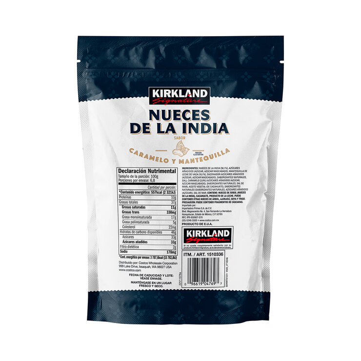 Kirkland Signature Nueces de la India Sabor Caramelo y Mantequilla 680 g — Imagen 2 de 2