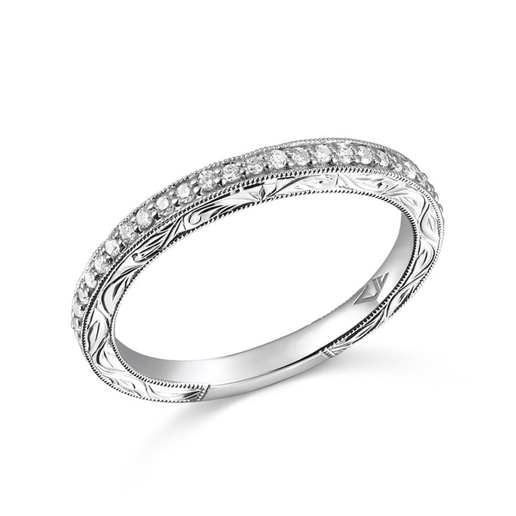 Anillo, 0.87ctw Diamantes, Oro Blanco de 14Kt — Imagen 4 de 4