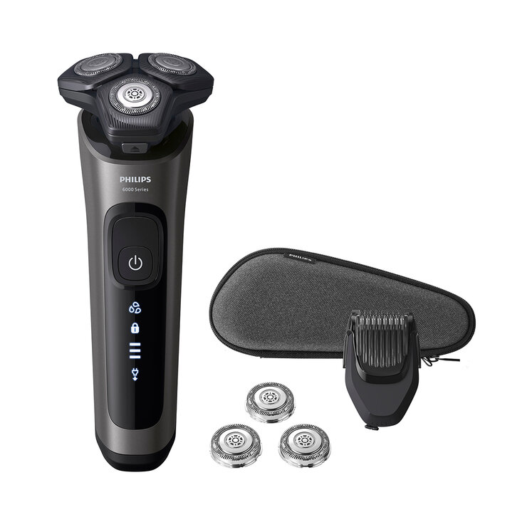Philips, Rasuradora Eléctrica en Húmedo y Seco con Tecnología SkinIQ y Cabezales De Repuesto Series 6600 — Imagen 1 de 4