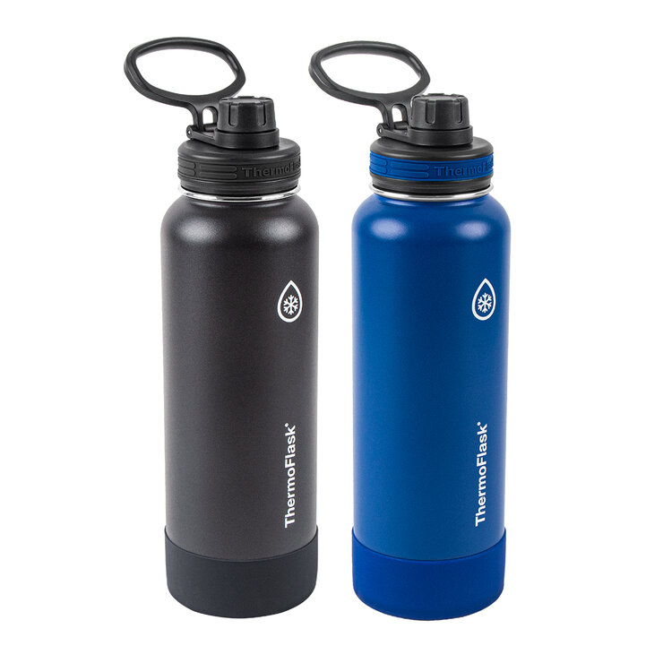 Thermo Flask Juego de 2 Botellas de Acero Inoxidable con Aislamiento al Vacío de Doble Pared de 1.2L — Imagen 1 de 2