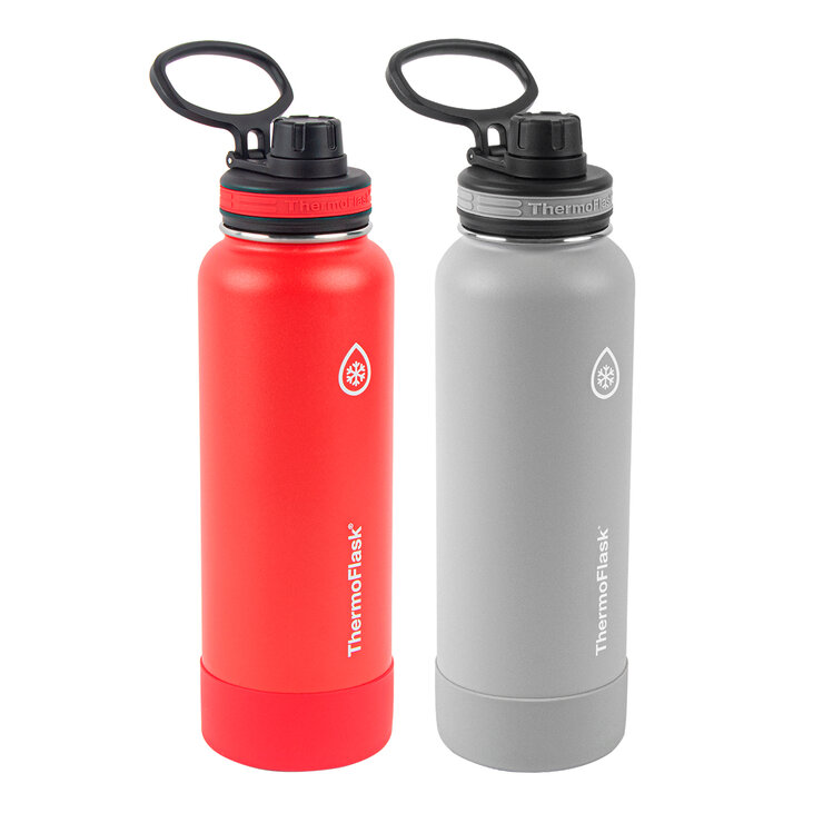 Thermo Flask Juego de 2 Botellas de Acero Inoxidable con Aislamiento al Vacío de Doble Pared de 1.2L — Imagen 2 de 2