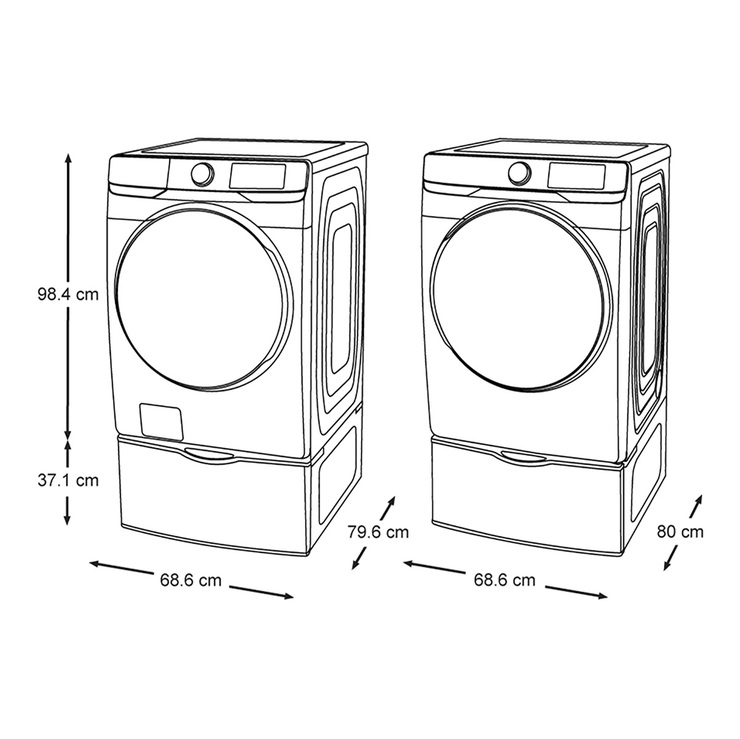Combo de lavado de 22Kg / 24Kg con pedestal Samsung  — Imagen 3 de 4