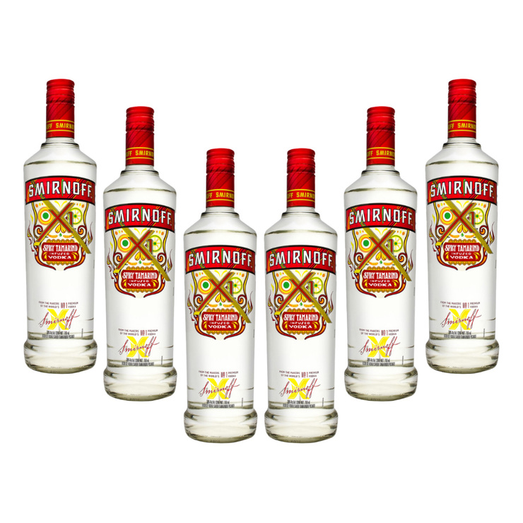 Vodka Smirnoff Tamarindo 6/750ml — Imagen 1 de 4