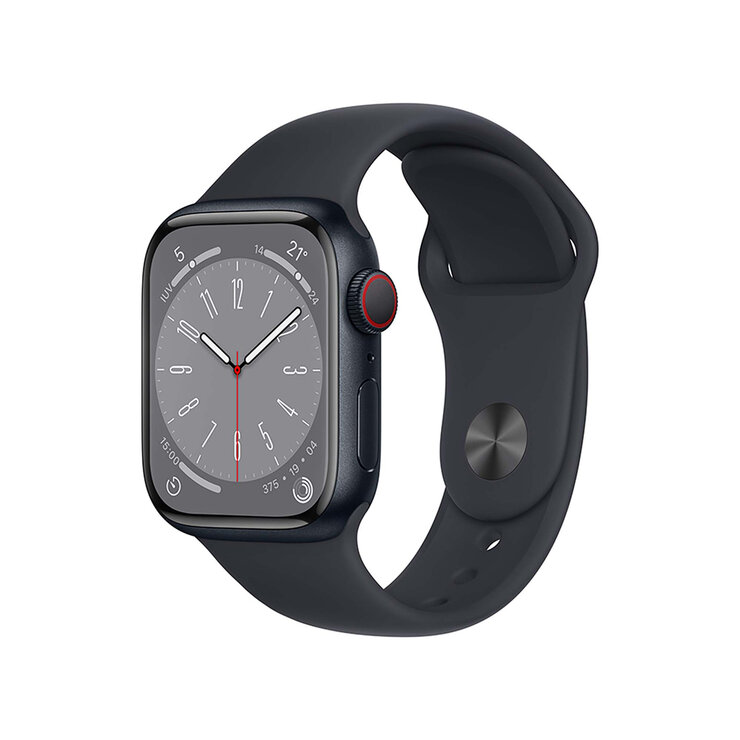 Apple Watch Series 8 (GPS + Celular) - Caja de aluminio en color medianoche de 41 mm -con correa deportiva en color medianoche - T — Imagen 1 de 4