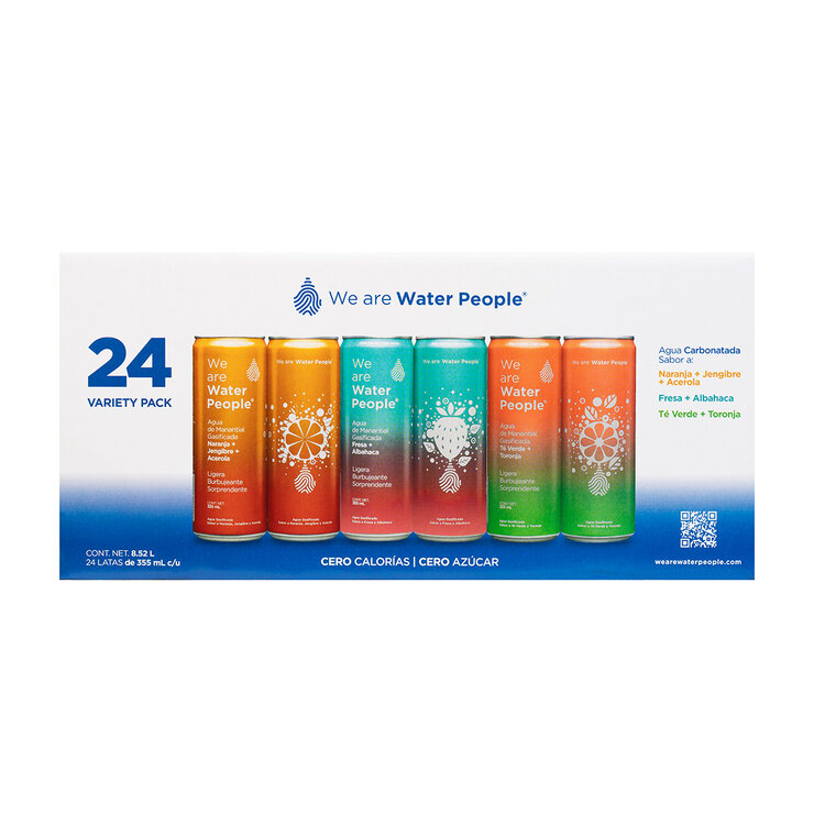 Water People Agua Gasificada 24 pzas de 355 ml — Imagen 1 de 4