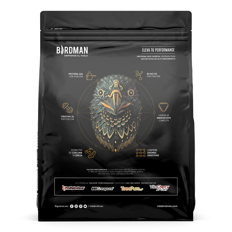 Birdman Falcon Performance Proteína Vegetal Sabor Vainilla 2.1 kg — Imagen 2 de 4