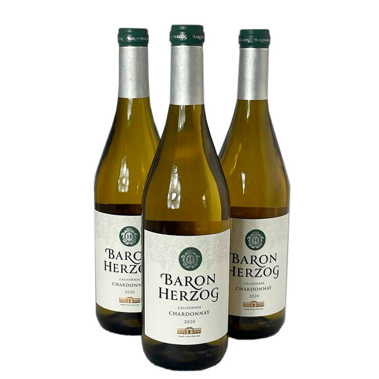 Vino Blanco Espumoso Kosher Baron Herzog Chardonnay 3/750ml — Imagen 1 de 3