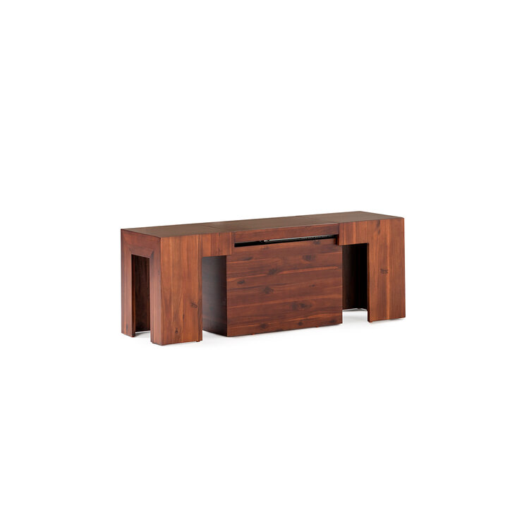 Transformer Table, Banco de Mesa de Comedor Extendible, 1 a 6 puestos, 100% Madera — Imagen 3 de 4