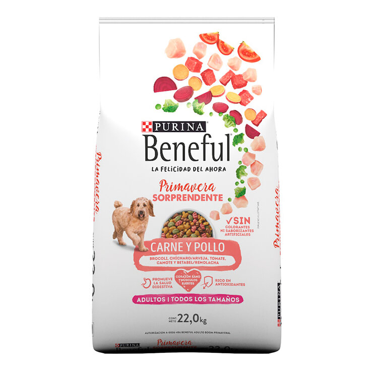 Beneful Purina Adulto Primavera Sorprendente Carne y Pollo 22 kg — Imagen 1 de 2