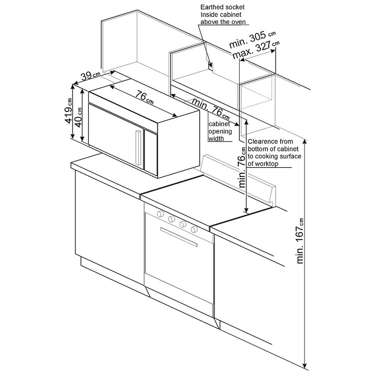 Smeg Microcampana de pared 1.6' — Imagen 2 de 3