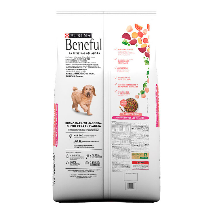 Beneful Purina Adulto Primavera Sorprendente Carne y Pollo 22 kg — Imagen 2 de 2
