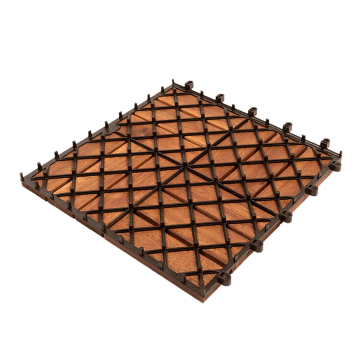Hanie Design, Piso de Madera para Exterior, Color Natural — Imagen 3 de 3