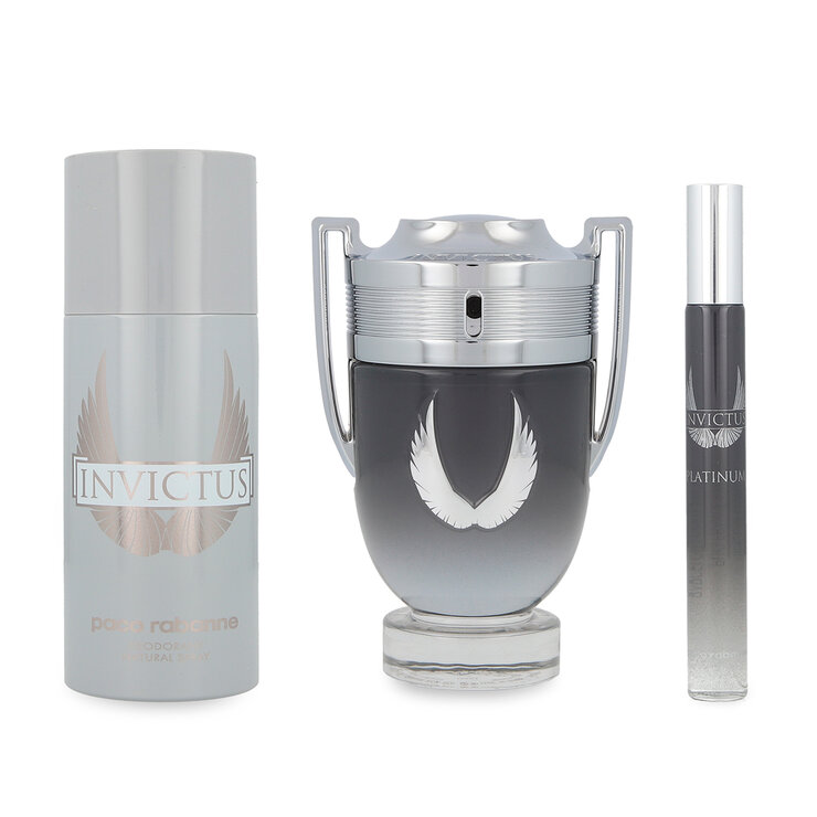 Paco Rabanne Invictus Platinum Set 3 pzas — Imagen 1 de 3