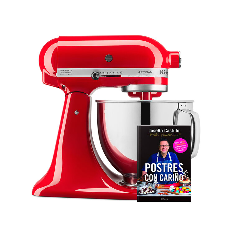 KitchenAid, Batidora Artisan Red Passion + Libro de José Ramón Castillo — Imagen 1 de 4