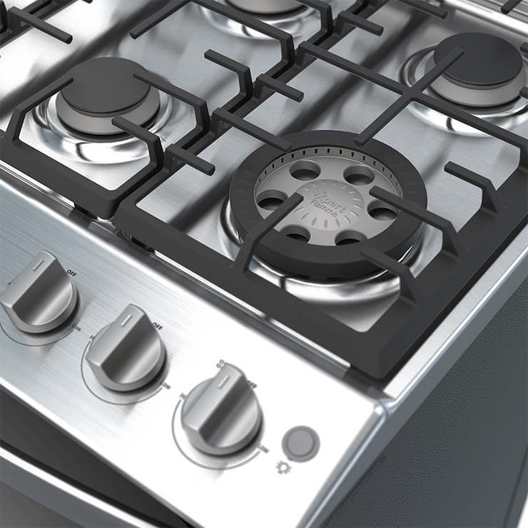 Whirlpool Estufa con capelo 6 quemadores — Imagen 3 de 4