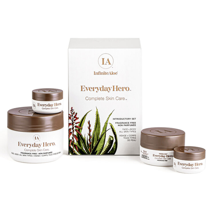 Infinite Aloe Every Day Hero, Kit Cuidado de la Piel, con o sin