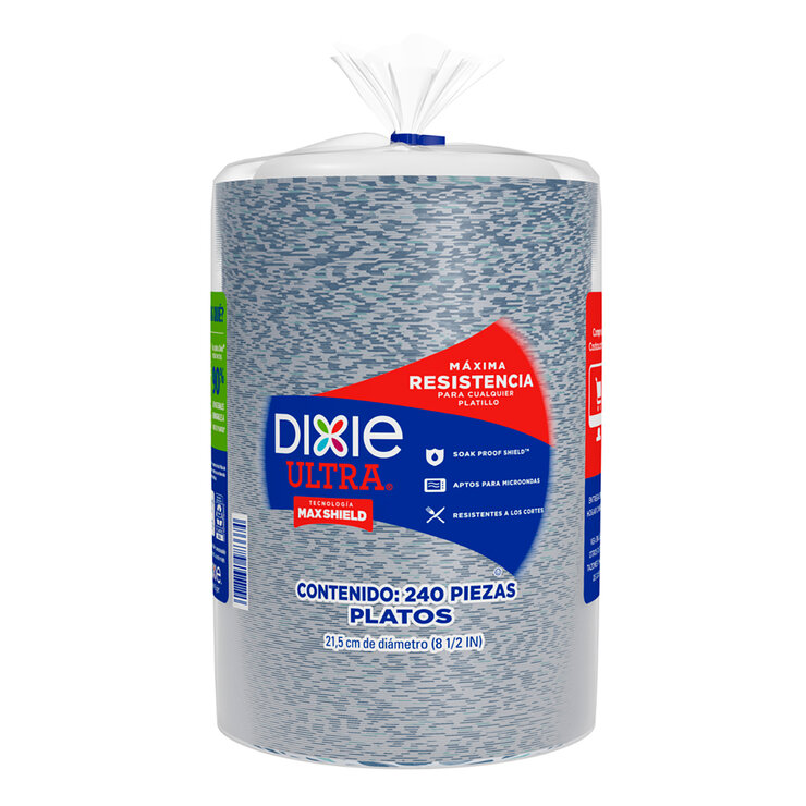 Dixie Ultra Platos de Papel 240 pzas de 21.5 cm — Imagen 2 de 3