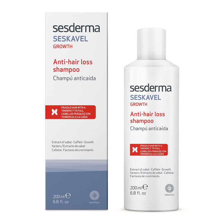 Sesderma Seskavel Growth Shampoo Anticaída 200 ml — Imagen 2 de 3