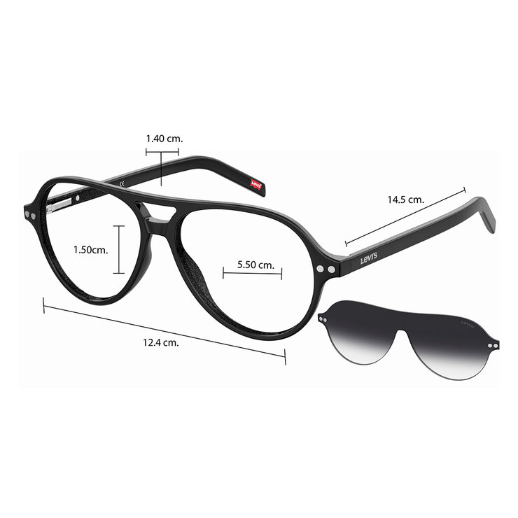 Levi's LV 1025/CS Armazón oftálmico Clip on — Imagen 3 de 4