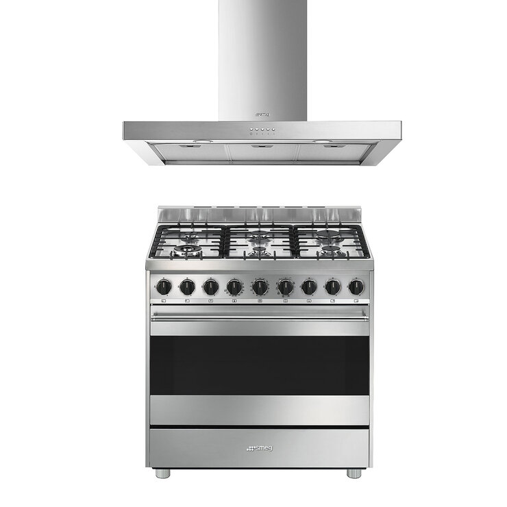 Smeg Combo Estufa 90cm + Campana 90cm — Imagen 1 de 4