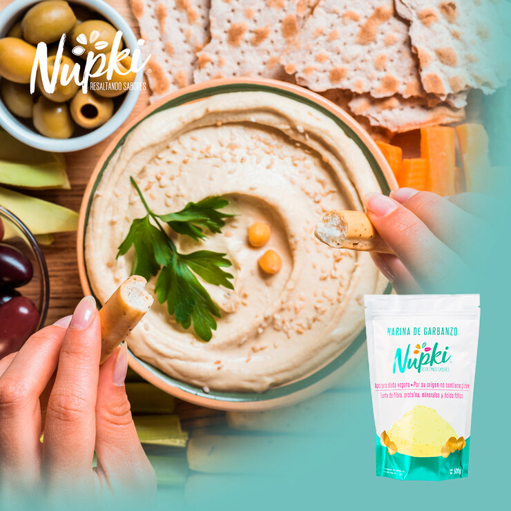  Nupki Harina de Garbanzo 3 pzas de 500 g — Imagen 2 de 3