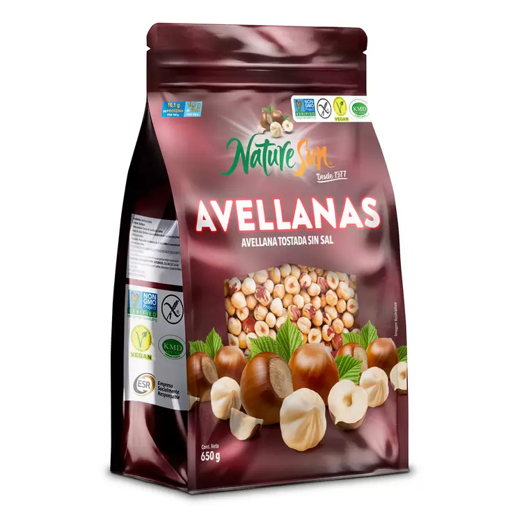 Nature Sun Avellanas Tostadas sin Sal 650 g — Imagen 1 de 4