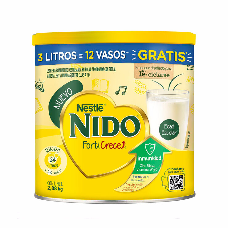 Nido Leche En Polvo Entera Fortificada 2.88 kg — Imagen 1 de 4