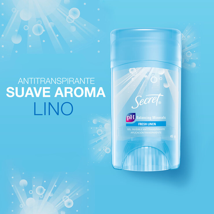 Secret Antitranspirante en Gel de Lino Fresco 6 pzas de 45 gr — Imagen 2 de 4