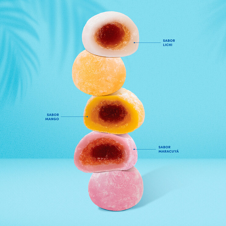 Tropical Fields Mochis Rellenos Sabor Frutas Tropicales 60 pzas de 15 g — Imagen 3 de 3