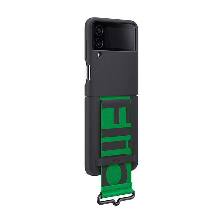 Samsung Cover Silicón Negro con correa para Samsung Galaxy Z Flip 4 — Imagen 2 de 4