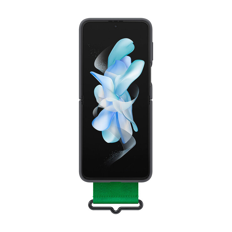Samsung Cover Silicón Negro con correa para Samsung Galaxy Z Flip 4 — Imagen 3 de 4