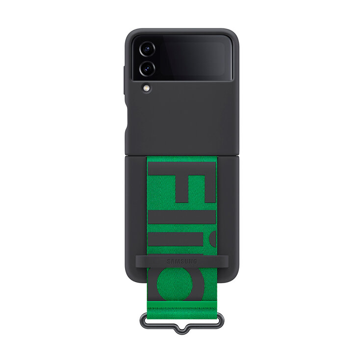 Samsung Cover Silicón Negro con correa para Samsung Galaxy Z Flip 4 — Imagen 4 de 4