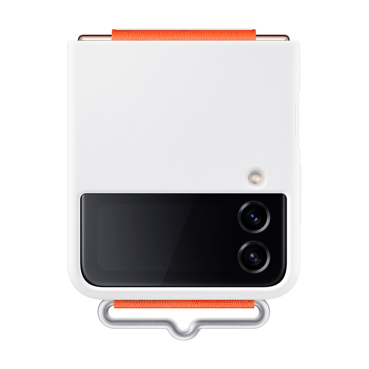 Samsung Cover Silicón Blanco con correa para Samsung Galaxy Z Flip 4 — Imagen 1 de 4