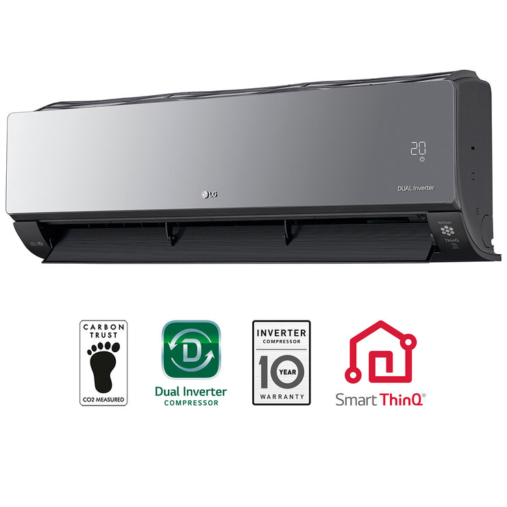 LG Aire Acondicionado ArtCool Inverter, Wifi, Frío y Calor, 18,000 BTU/h, VR182HW — Imagen 1 de 4