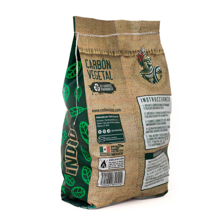 Indio Carbón Vegetal 2 pzas de 6 Kg — Imagen 4 de 4